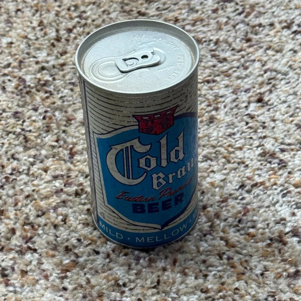 Vintage Cold Brau Eastern Premium Beer Can Cold Spring Brewing Co Pull Tab Empty